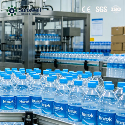 Pełna automatyczna linia produkcyjna wody mineralnej w butelkach PET 24000 BPH 500ml