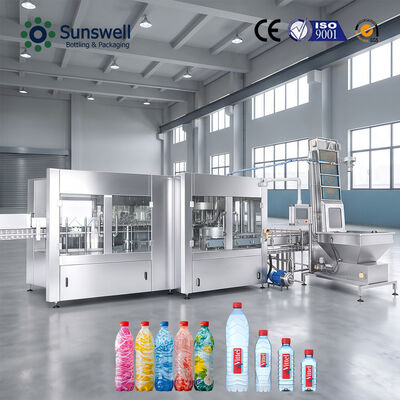 500 ml butelki PET 24000BPH Linia produkcyjna butelkowania wody Maszyna do napełniania 3 w 1